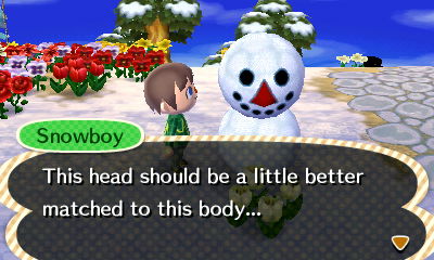 Snowboy: This head should be a little better matched to this body...