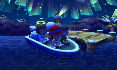 Boarding Kapp'n's boat.