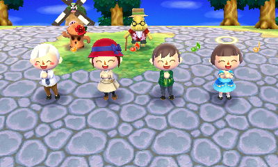 Celebrating a successful island tour.