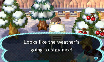 Looks like the weather's going to stay nice!