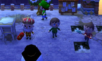 Hanging out in Tomville with Tom and his friends.