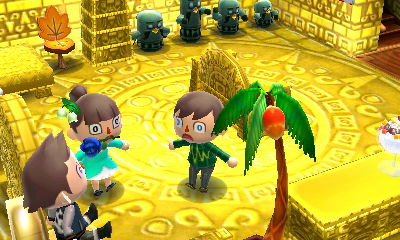 Taking turns using the toilet.