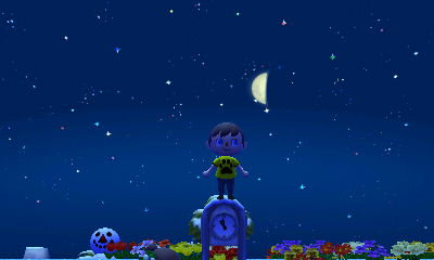 Standing on the modern clock.