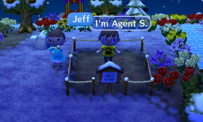 Jeff, standing in a house plot: I'm Agent S.