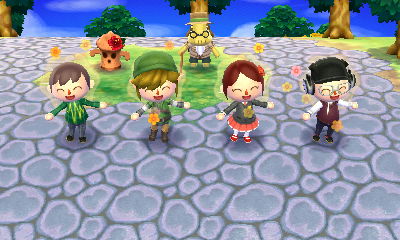 Celebrating a successful island tour.