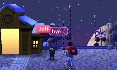 Wishing on a shooting star in Leah's town.