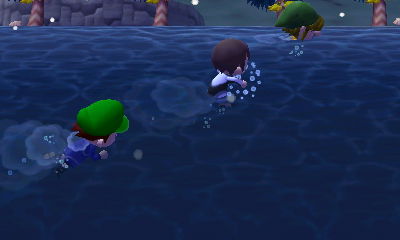 Swimming in Tom's town.