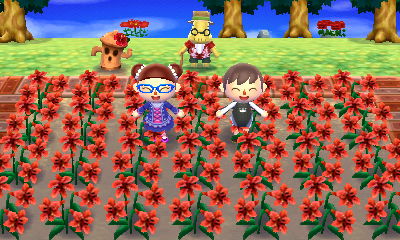 Celebrating a successful gardening tour with Amanda.