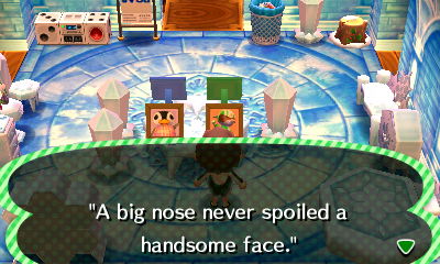 Quote on Big Top's pic: A big nose never spoiled a handsome face.