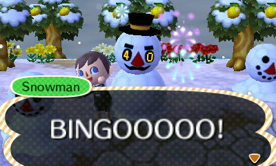 Snowman: BINGOOOOO!