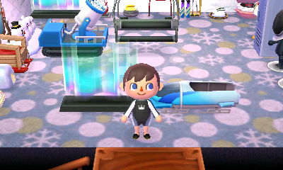 The aurora screen and bobsled.