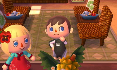 Grace and Jeff on the island.