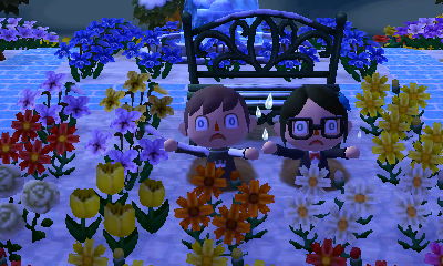 Falling in holes with Kim.