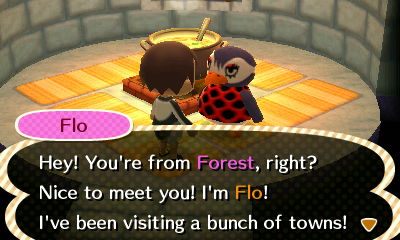 Flo: Hey! You're from Forest, right? Nice to meet you! I'm Flo!