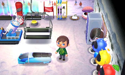 The ski-slope floor.