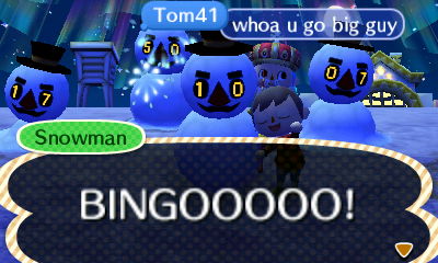 Snowman: BINGOOOOO!