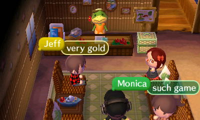 Jeff: Very gold.  Monica: Such game.