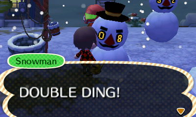 Snowman: DOUBLE DING!