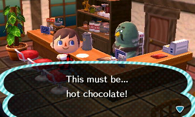 This must be... hot chocolate!