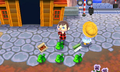 Dropping off the mermaid set in Cloudie's town of Celestia.