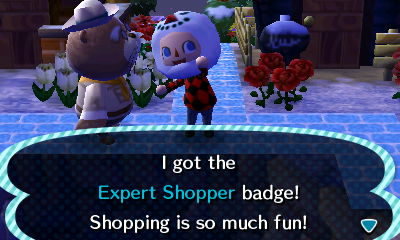 I got the Expert Shopper badge! Shopping is so much fun!