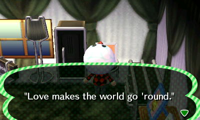 Pic on Skye's quote: Love makes the world go 'round.