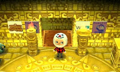 The golden man and woman in my golden basement.