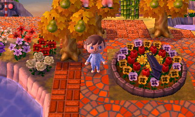 A flower clock in Izumi.