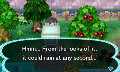 Hmm... From the looks of it, it could rain at any second...