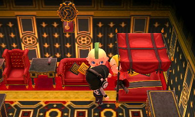 Trapped in the gorgeous room.