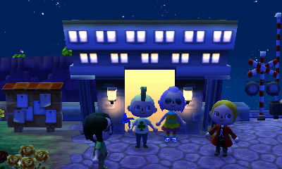 Kim, Jeff, Georgie, and Wendy by the train station.