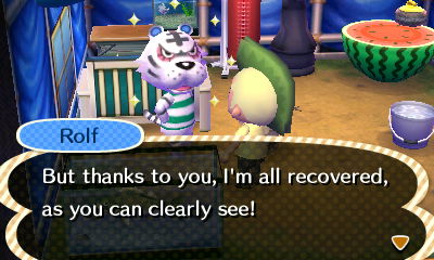 Rolf: But thanks to you, I'm all recovered, as you can clearly see!