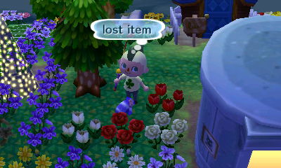 A lost item outside the police station.