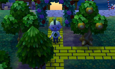 Wendy's yellow brick path.