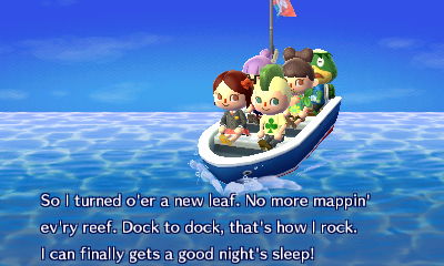 The four of us taking the boat to the island.