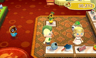 Rina shops for fertilizer.