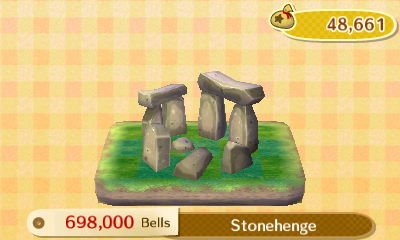 Stonehenge: 698,000 bells.