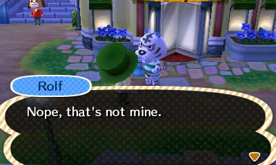 Rolf: Nope, that's not mine.