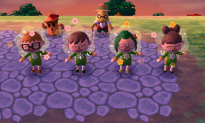 Celebrating a successful island tour.