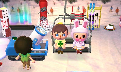 My snowy ski-themed room.