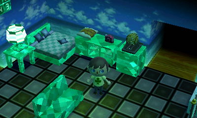 The tropical vista from the island.