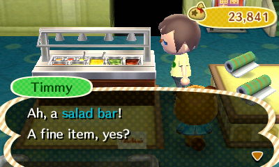 Timmy: Ah, a salad bar! A fine item, yes?