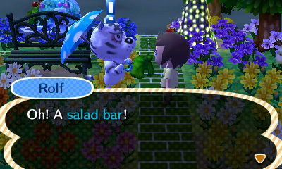 Rolf: Oh! A salad bar!