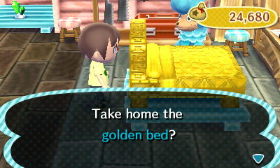 Take home the golden bed?