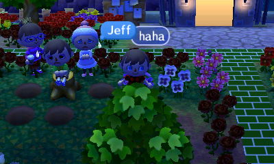 A seasick Taylor sits on a stump.