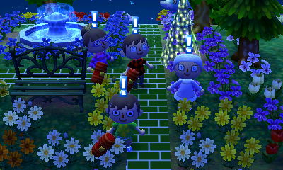 The four of us using the surprise emotion.