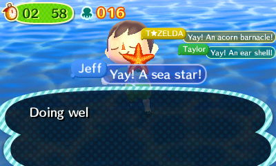 Doing well on the diving tour.