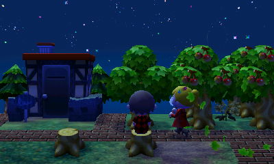 Wendy cuts down invisible trees.