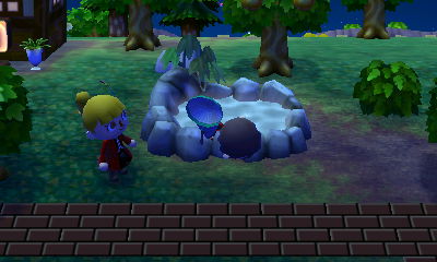 Me passing out in the hot spring.