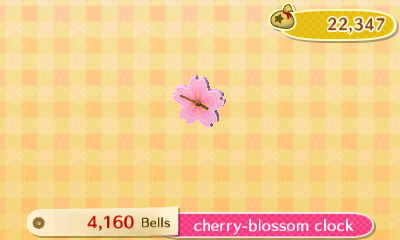 Cherry blossom clock: 4,160 bells.